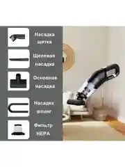 Черный автомобильный пылесос KaringBee HL-107 / LT-113C, пылесос для машины, автопылесос