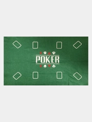 Сукно для покера фетровое 90*60 см Poker Suits, толщина 0.8 мм, зелёное