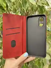 Красный чехол книжка elitcase для Realme C33 / Реалми С33