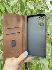 Тёмно-коричневый чехол книжка elitcase для Realme C33 / Реалми С33