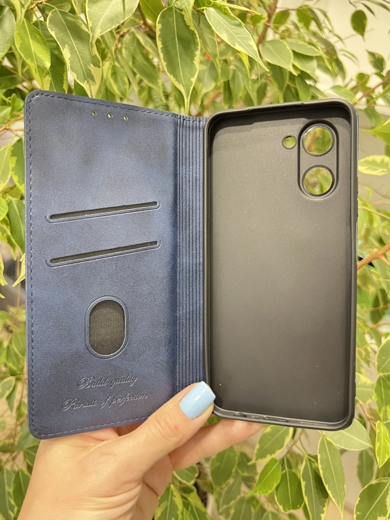 Синий чехол книжка elitcase для Realme C33 / Реалми С33