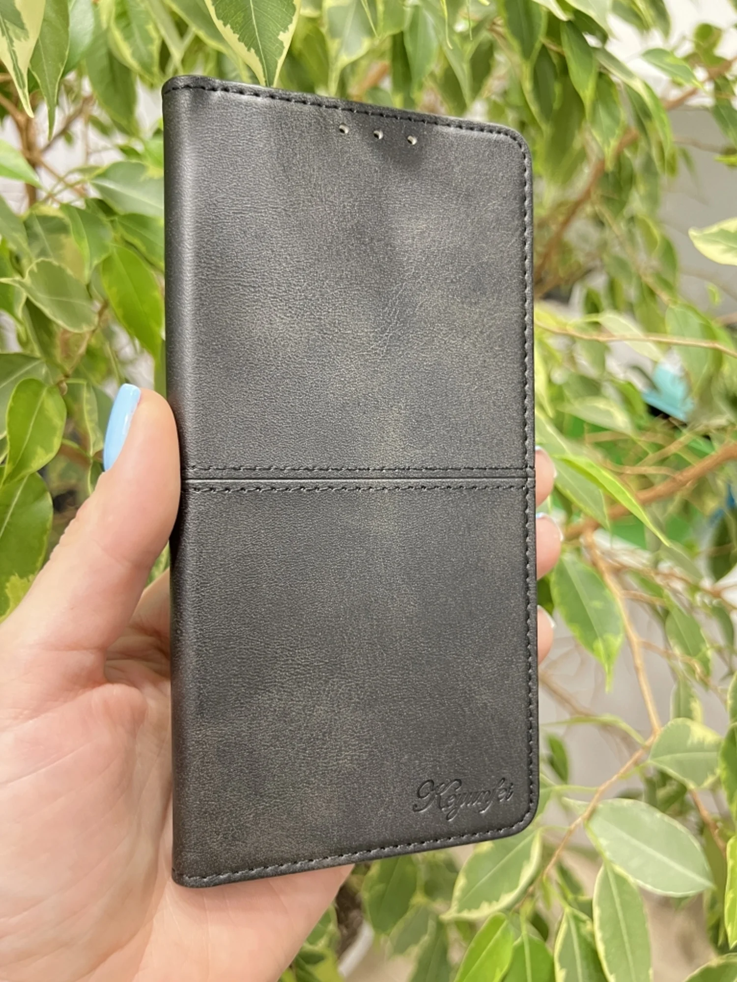 Черный чехол книжка elitcase для Realme C33 / Реалми С33