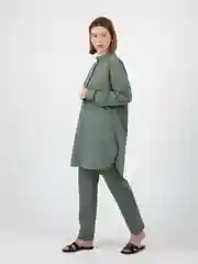 Зеленый комплект мусульманский Lilians: туника и брюки
