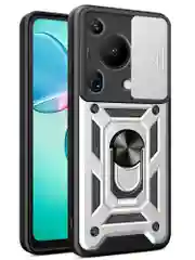 Серебряный чехол противоударный armors для Huawei Pura 70 Ultra / Хуавей Пура 70 Ультра
