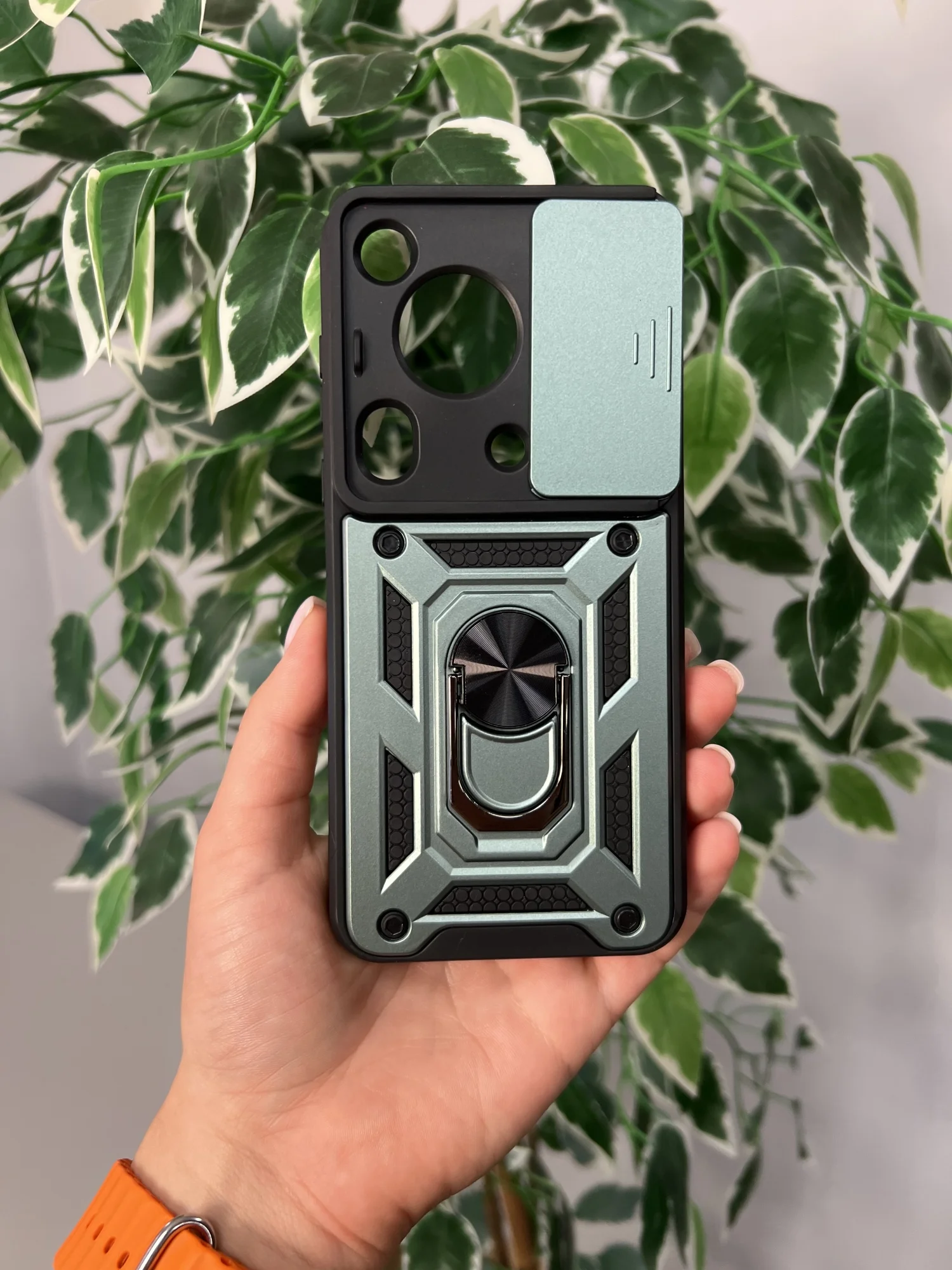 Зеленый чехол противоударный armors для Huawei Pura 70 Ultra / Хуавей Пура 70 Ультра