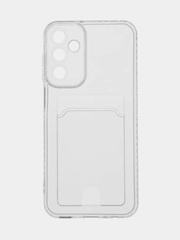 Чехол для Samsung Galaxy A35 / Самсунг Галакси А35, прозрачный с карманом для карты