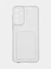 Чехол для Samsung Galaxy A35 / Самсунг Галакси А35, прозрачный с карманом для карты
