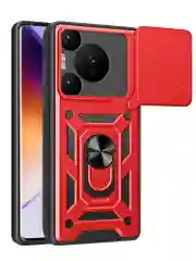 Красный чехол противоударный armors для Huawei Pura 70 Pro / Хуавей Пура 70 Про с защитой камеры