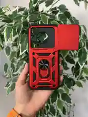 Красный чехол противоударный armors для Huawei Pura 70 Pro / Хуавей Пура 70 Про с защитой камеры