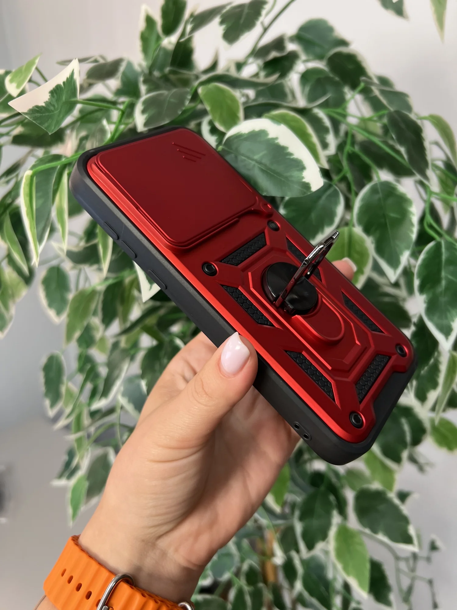 Красный чехол противоударный armors для Huawei Pura 70 Pro / Хуавей Пура 70 Про с защитой камеры