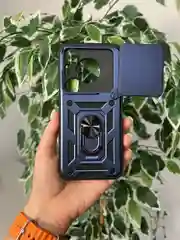 Темно-синий чехол противоударный armors для Huawei Pura 70 Pro / Хуавей Пура 70 Про с защитой камеры
