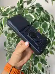 Темно-синий чехол противоударный armors для Huawei Pura 70 Pro / Хуавей Пура 70 Про с защитой камеры