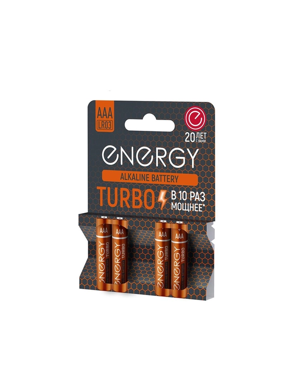 Батарейка алкалиновая Energy Turbo LR03/4B (АAА)