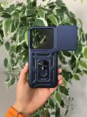 Темно-синий чехол противоударный armors для Huawei Pura 70 / Хуавей Пура 70 с защитой камеры