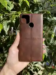 Тёмно-коричневый чехол книжка elitcase для Realme C25 и C25s / Реалми С25 и С25s