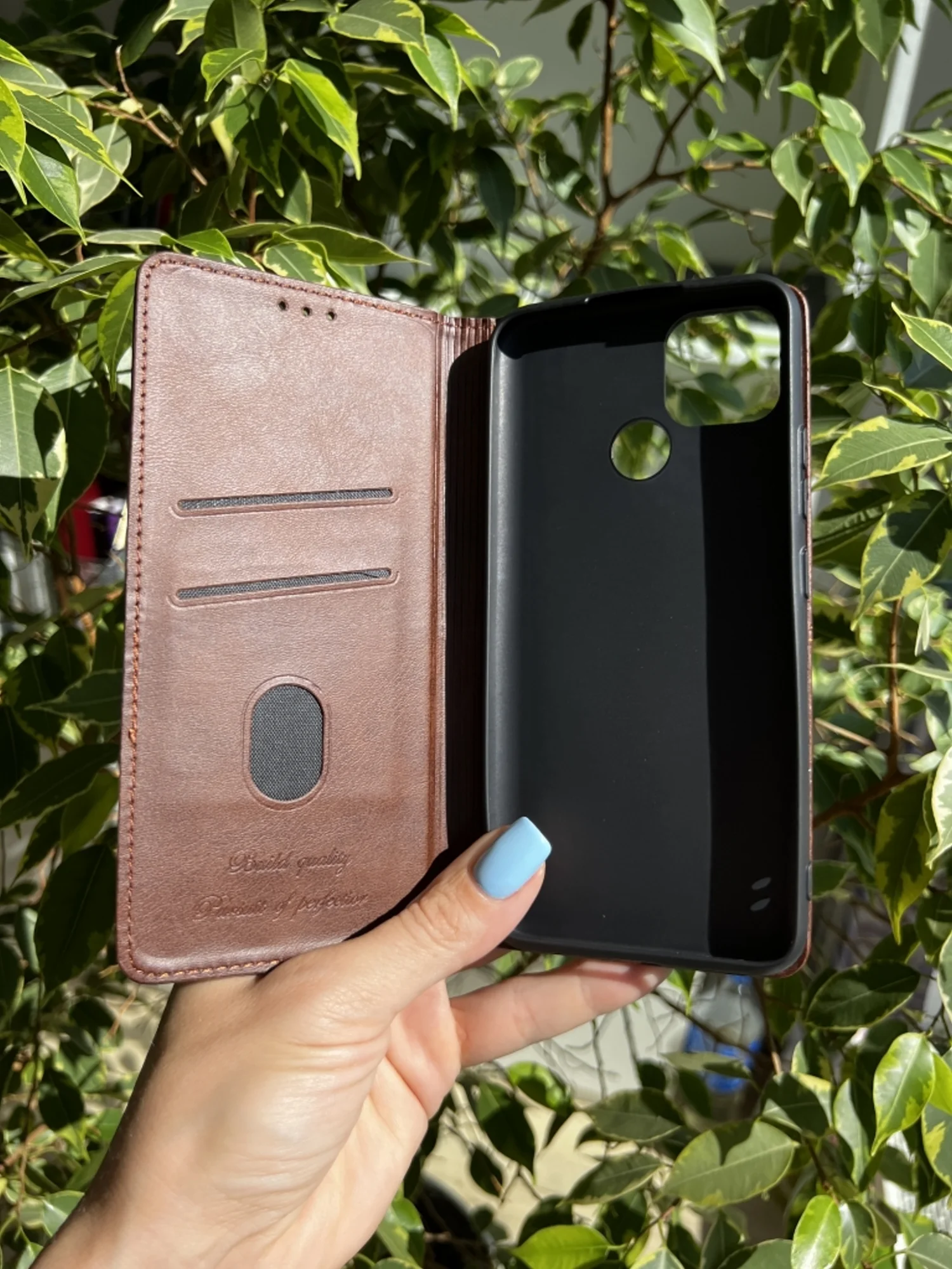 Тёмно-коричневый чехол книжка elitcase для Realme C25 и C25s / Реалми С25 и С25s