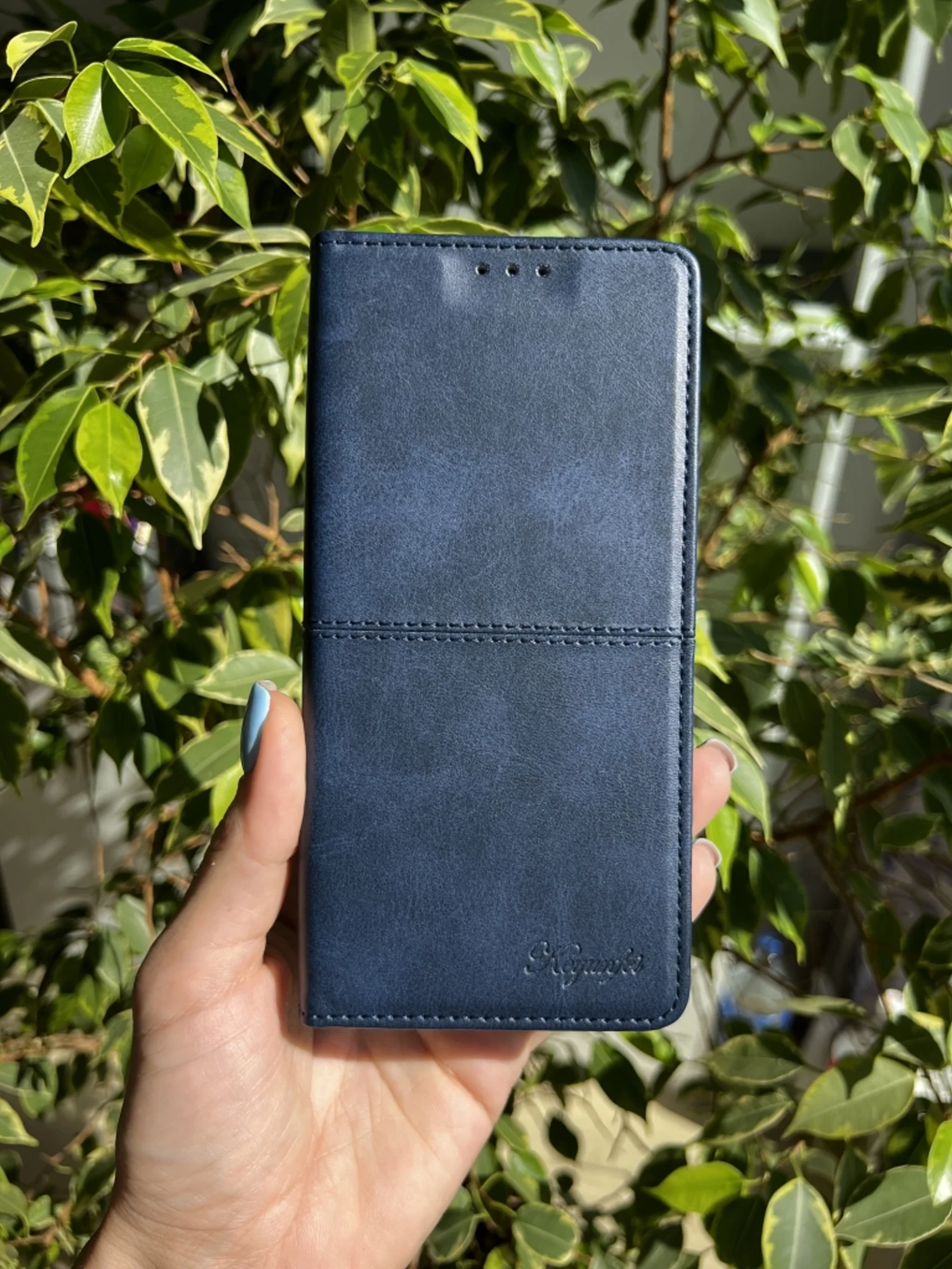 Синий чехол книжка elitcase для Realme C25 и C25s / Реалми С25 и С25s