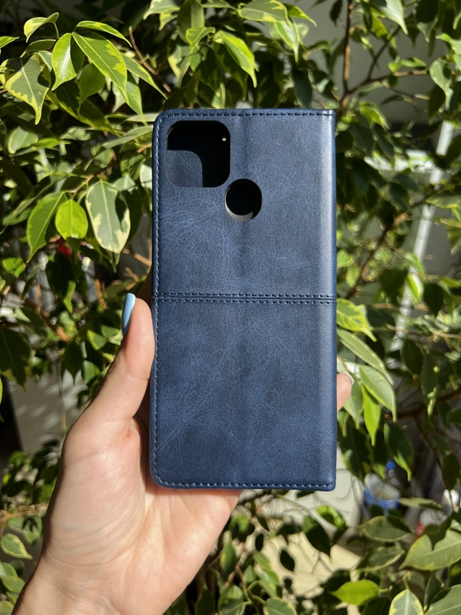 Синий чехол книжка elitcase для Realme C25 и C25s / Реалми С25 и С25s