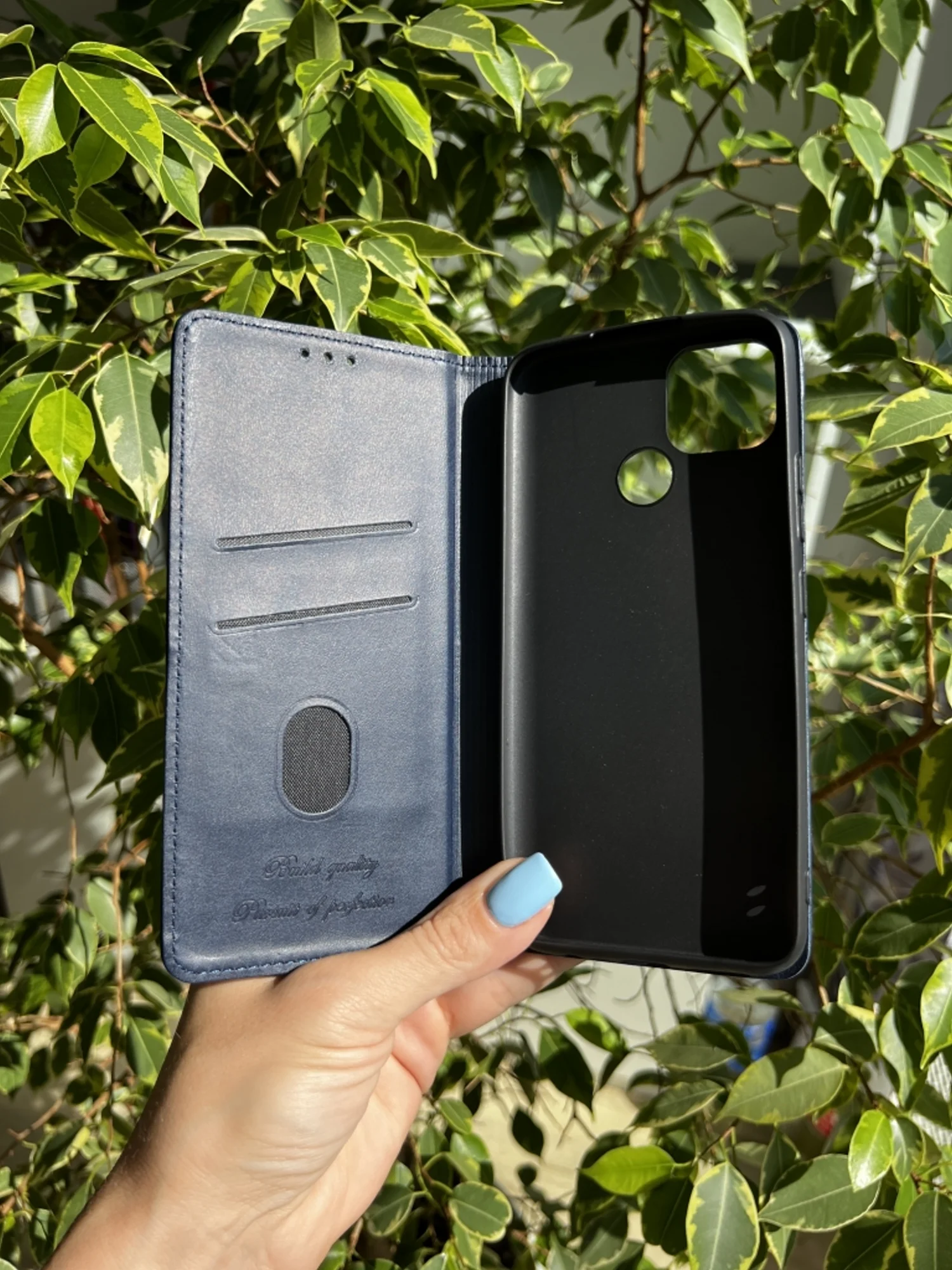 Синий чехол книжка elitcase для Realme C25 и C25s / Реалми С25 и С25s