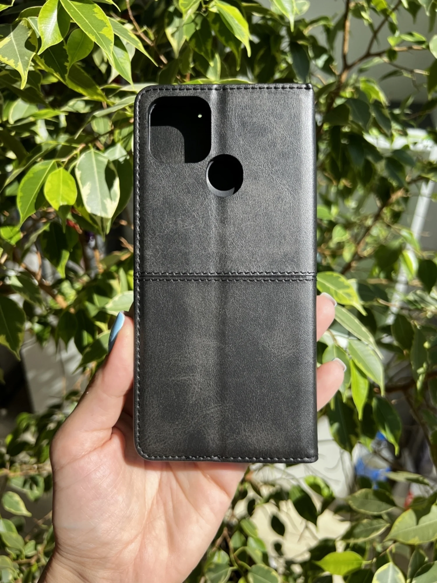 Черный чехол книжка elitcase для Realme C25 и C25s / Реалми С25 и С25s