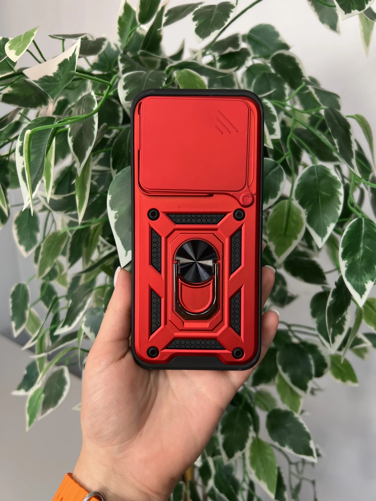 Красный чехол противоударный armors для Huawei Pura 70 / Хуавей Пура 70 с защитой камеры