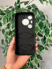 Серебряный чехол противоударный armors для Huawei Pura 70 / Хуавей Пура 70 с защитой камеры