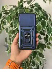 Темно-синий чехол противоударный armors для Huawei Pura 70 / Хуавей Пура 70 с защитой камеры