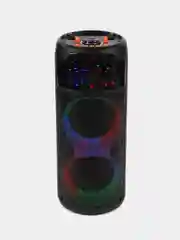 Серый меланж колонка Bluetooth с LED-подсветкой ZQS 40Вт (USB/SD/AUX/FM) + микрофон/пульт