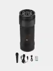 Серый колонка Bluetooth с LED-подсветкой ZQS 30Вт (USB/SD/AUX/FM) + микрофон