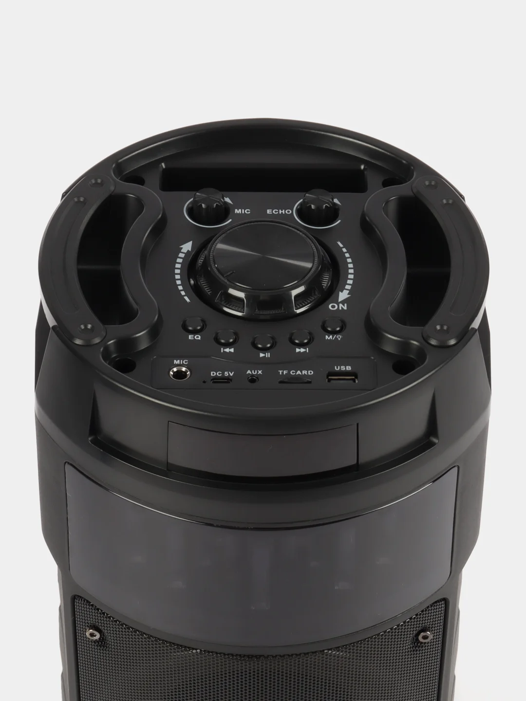 Серый колонка Bluetooth с LED-подсветкой ZQS 30Вт (USB/SD/AUX/FM) + микрофон