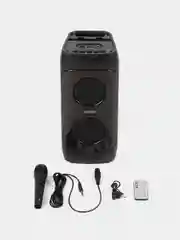 Угольный колонка Bluetooth с LED-подсветкой ZQS 30Вт (USB/SD/AUX/FM) + микрофон