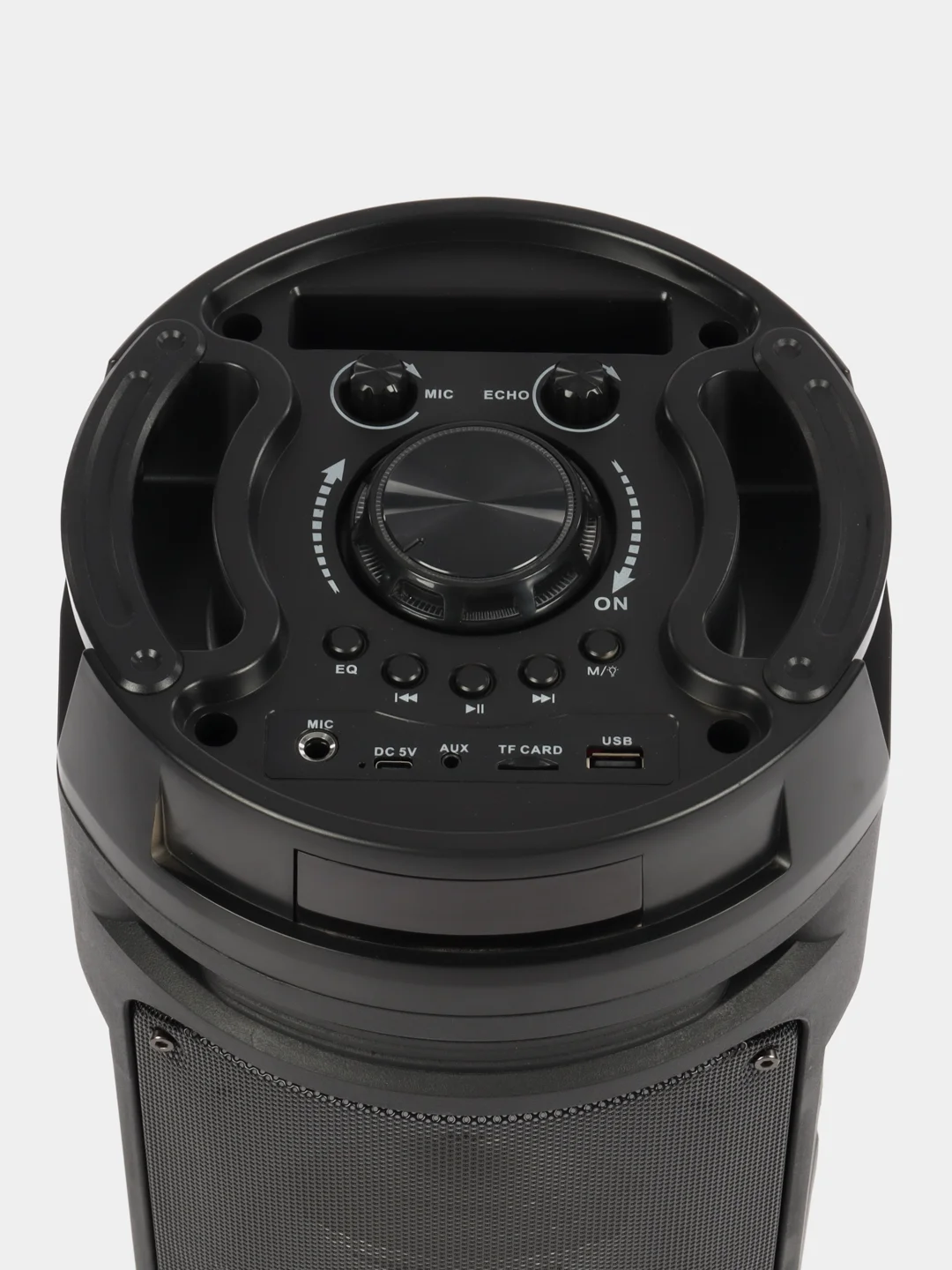 Хром колонка Bluetooth с LED-подсветкой ZQS 30Вт (USB/SD/AUX/FM) + микрофон