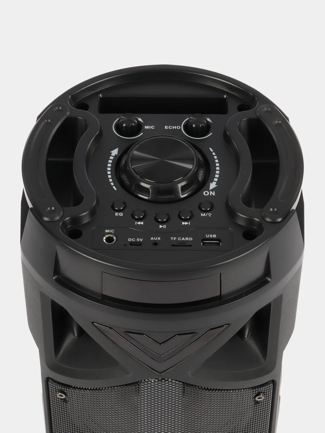 Черный колонка Bluetooth с LED-подсветкой ZQS 30Вт (USB/SD/AUX/FM) + микрофон