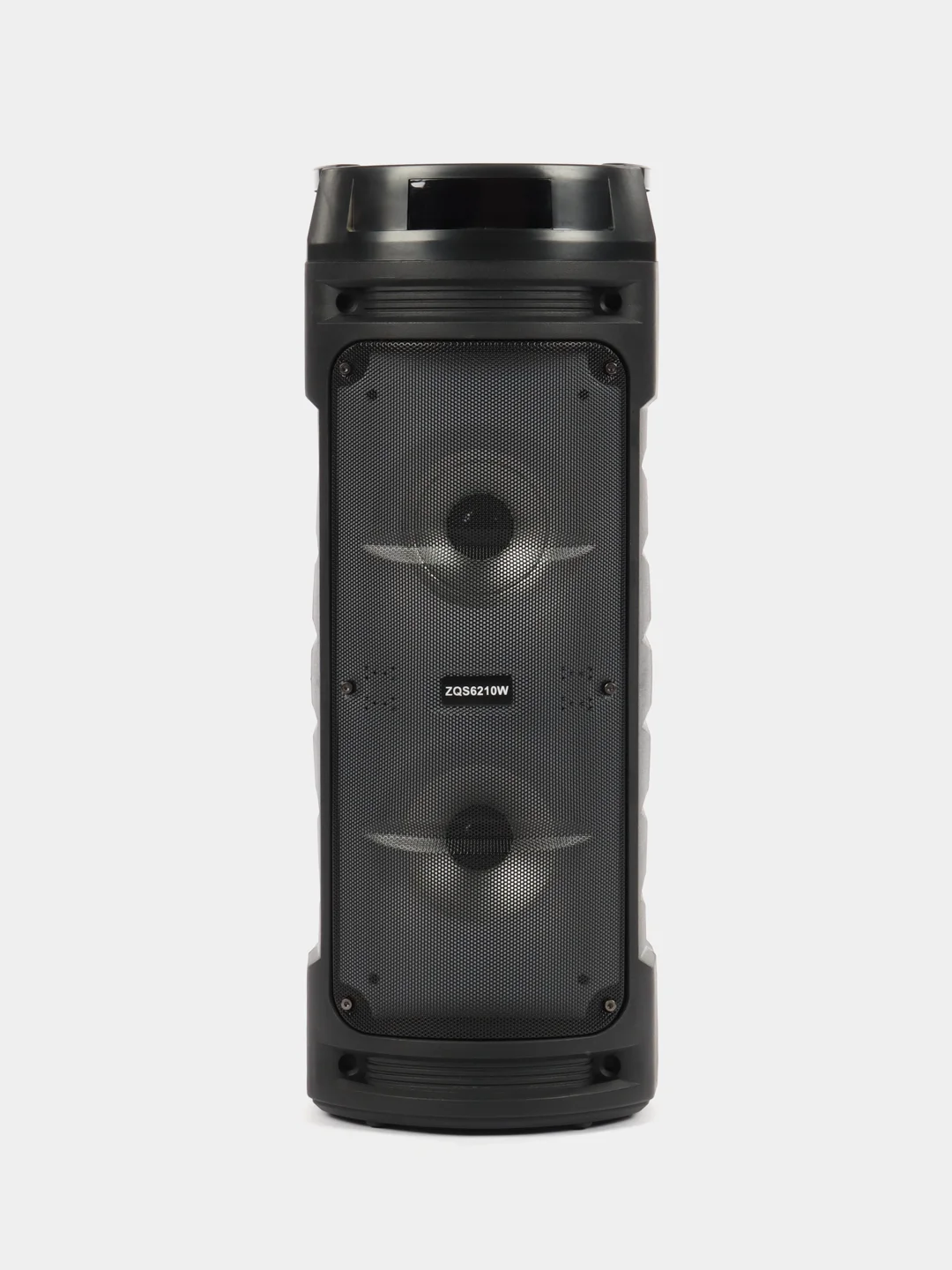 Хром колонка Bluetooth с LED-подсветкой ZQS 30Вт (USB/SD/AUX/FM) + микрофон