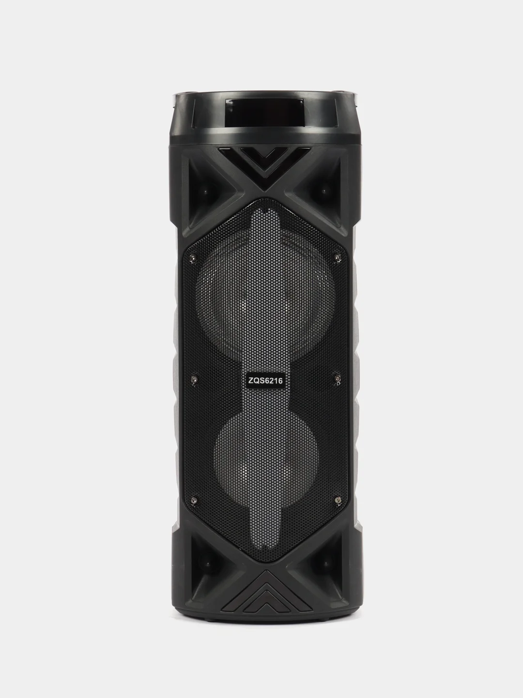 Черный колонка Bluetooth с LED-подсветкой ZQS 30Вт (USB/SD/AUX/FM) + микрофон