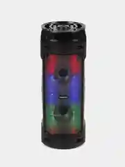 Хром колонка Bluetooth с LED-подсветкой ZQS 30Вт (USB/SD/AUX/FM) + микрофон