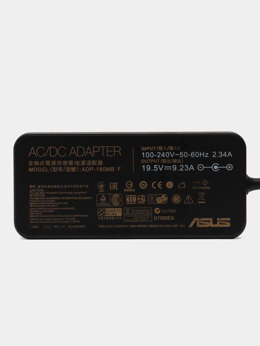 Черный блок питания Asus ADP-180MB F 19.5V 9.23A 180W 5.5*2.5mm FX502VM G752VM GL503VM GL702VM