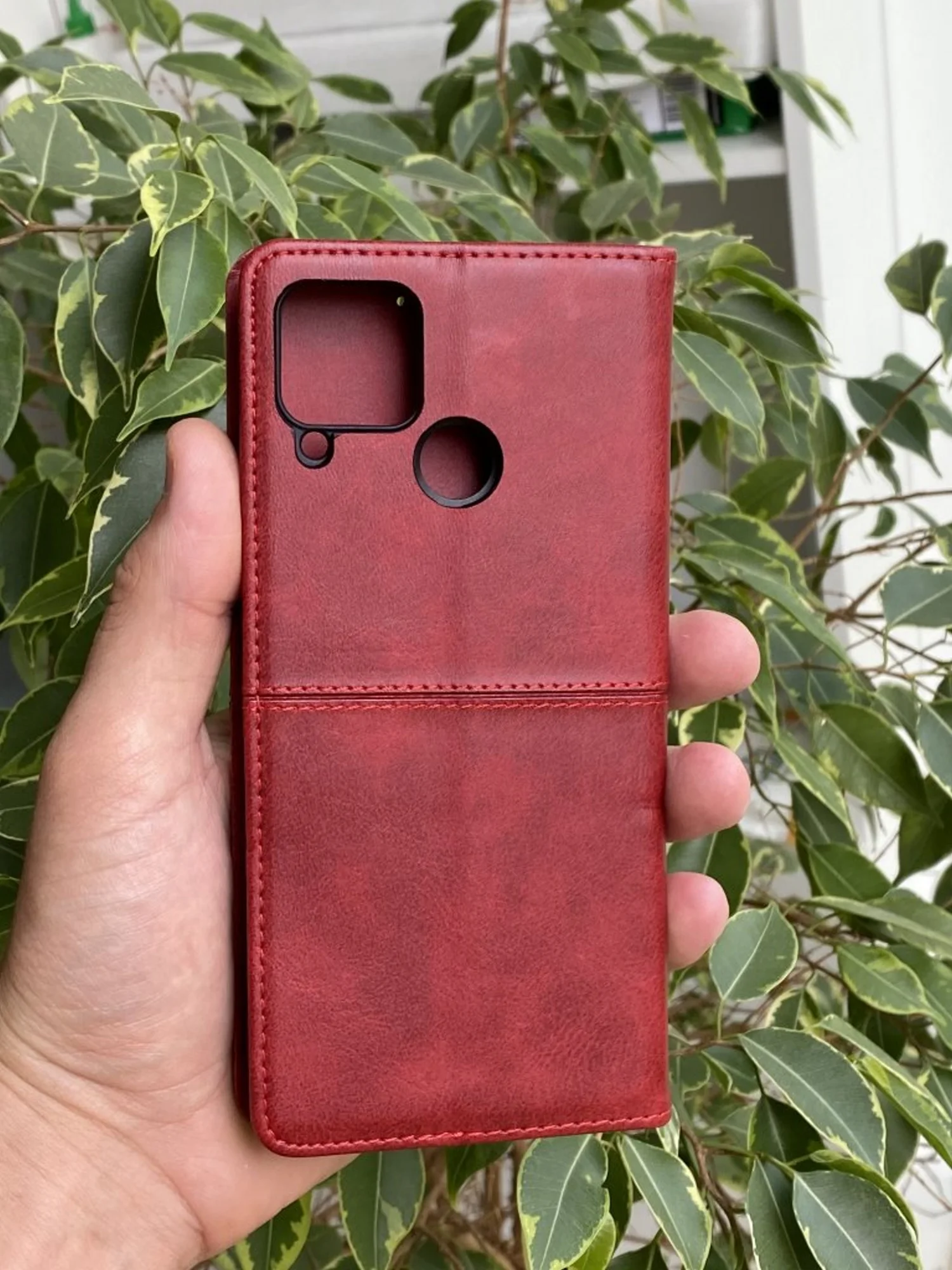 Красный чехол книжка elitcase для Realme C15 и C25 и C25s / Реалми С15 и С25 и С25s