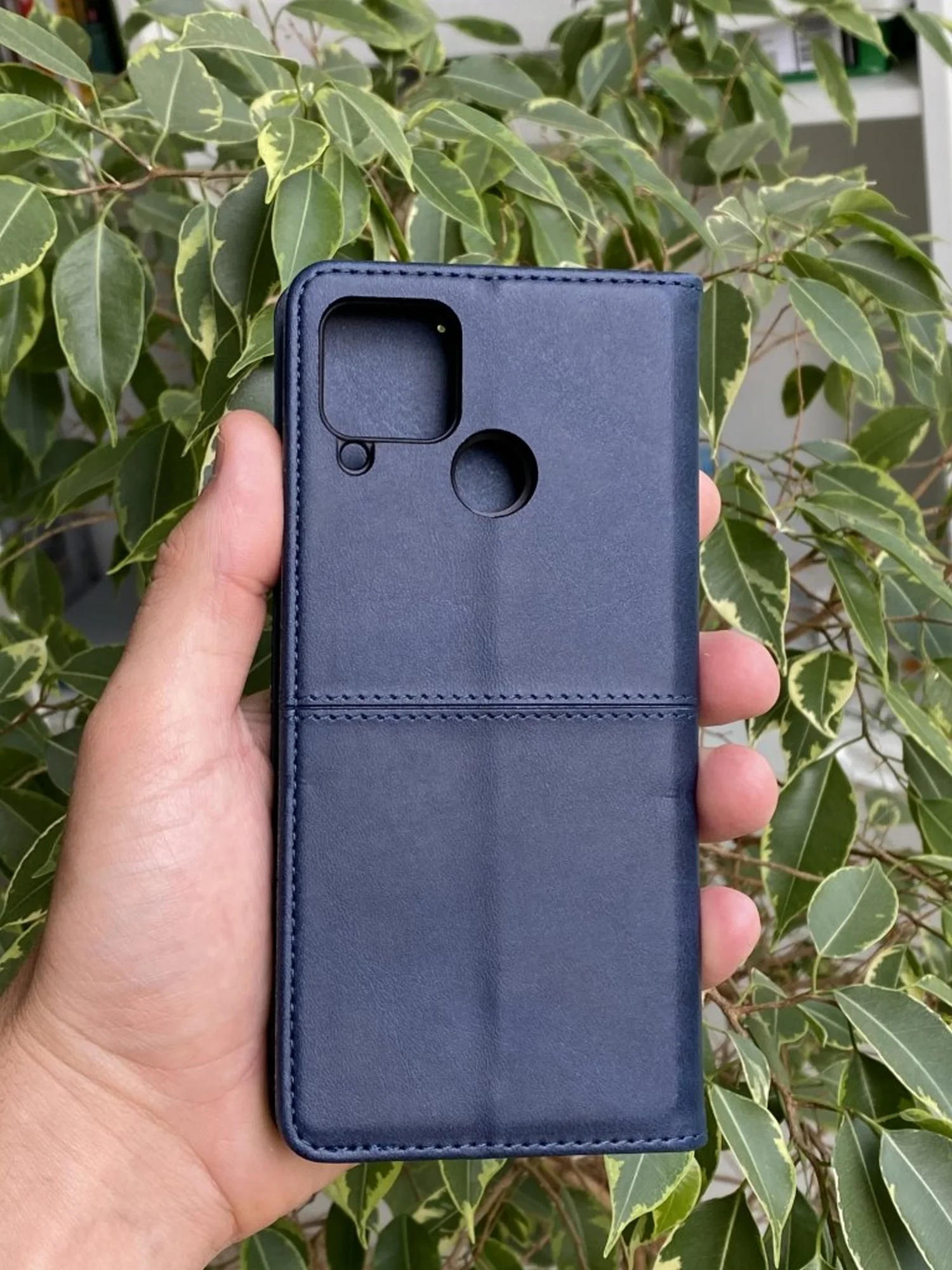 Синий чехол книжка elitcase для Realme C15 и C25 и C25s / Реалми С15 и С25 и С25s