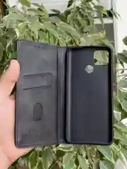 Черный чехол книжка elitcase для Realme C15 и C25 и C25s / Реалми С15 и С25 и С25s