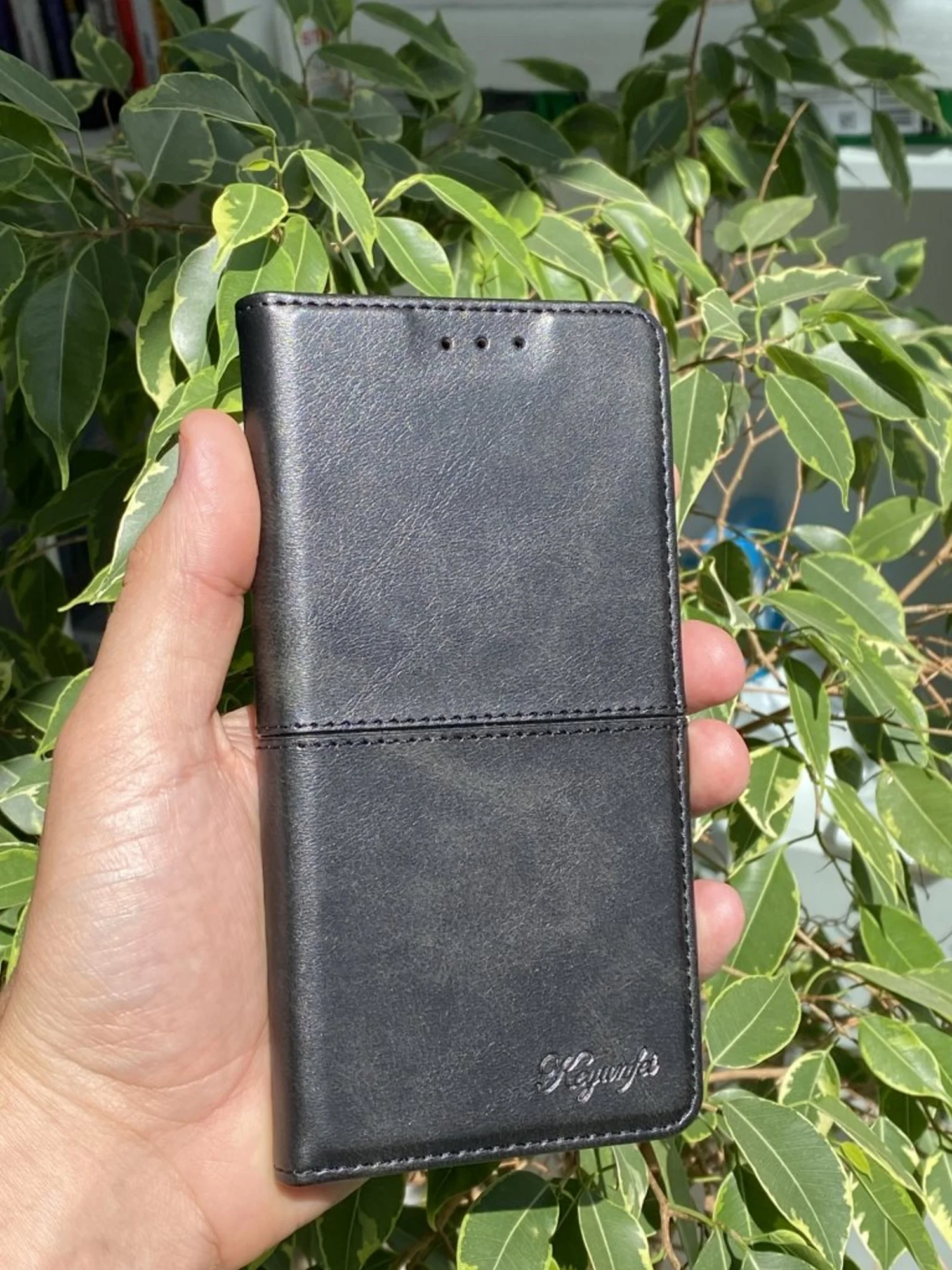 Черный чехол книжка elitcase для Realme C15 и C25 и C25s / Реалми С15 и С25 и С25s