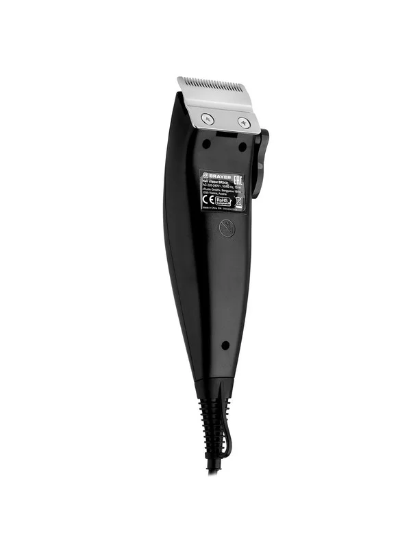 Машинка для стрижки BRAYER BR 3431, сетевая, стальные лезвия, 15 Вт