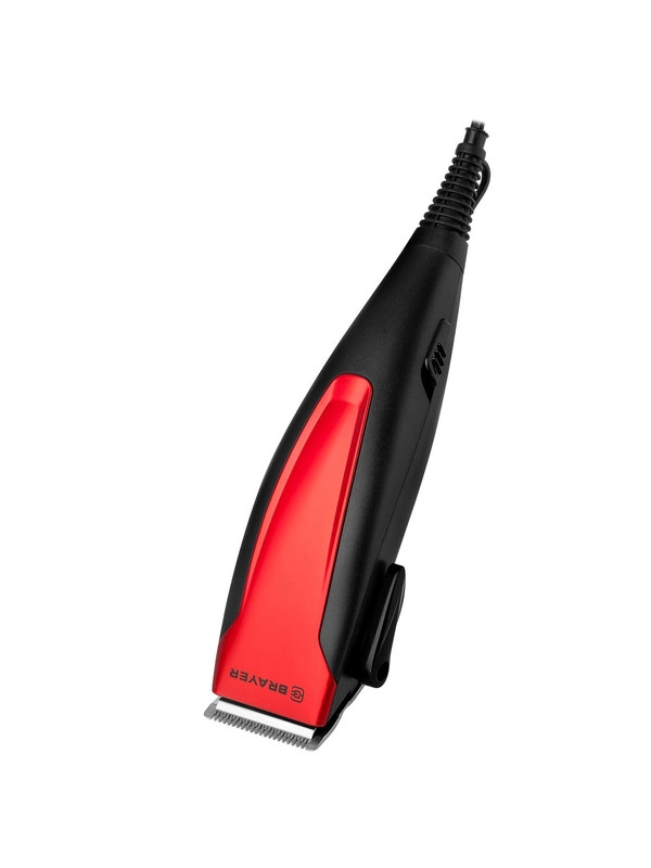 Машинка для стрижки BRAYER BR 3431, сетевая, стальные лезвия, 15 Вт