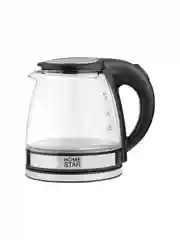 Чайник электрический HomeStar HS-1052 1.2 л, стекло, черный