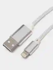 Белый кабель светящийся для мобильных устройств USB - Lightning/micro-USB 2.0