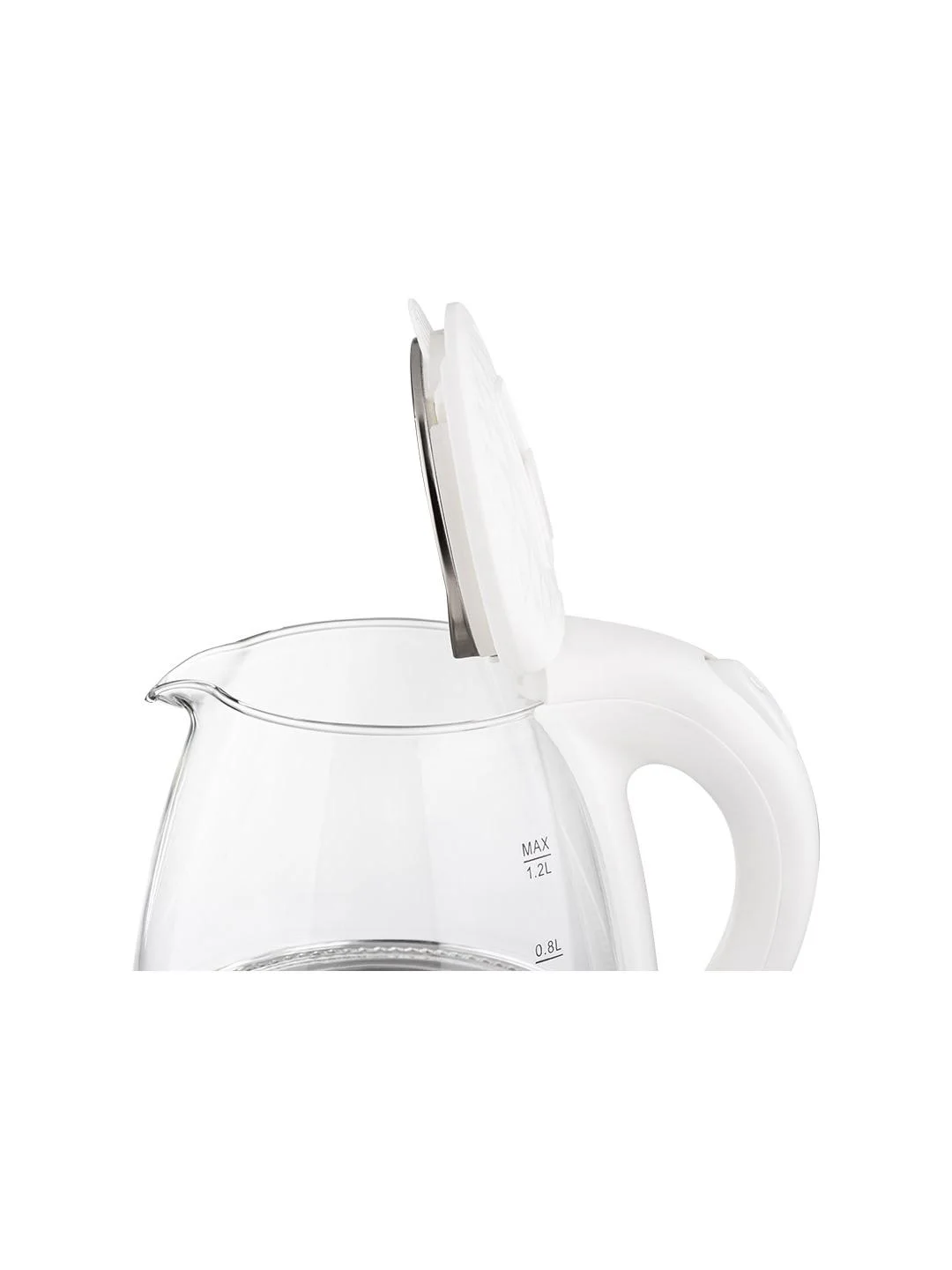 Чайник электрический HomeStar HS-1053 1.2 л, стекло, белый