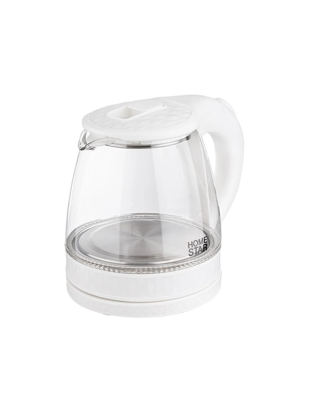 Чайник электрический HomeStar HS-1053 1.2 л, стекло, белый