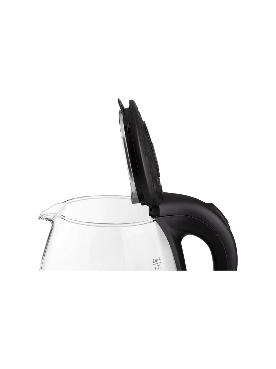 Чайник электрический HomeStar HS-1053 1.2 л, стекло, черный