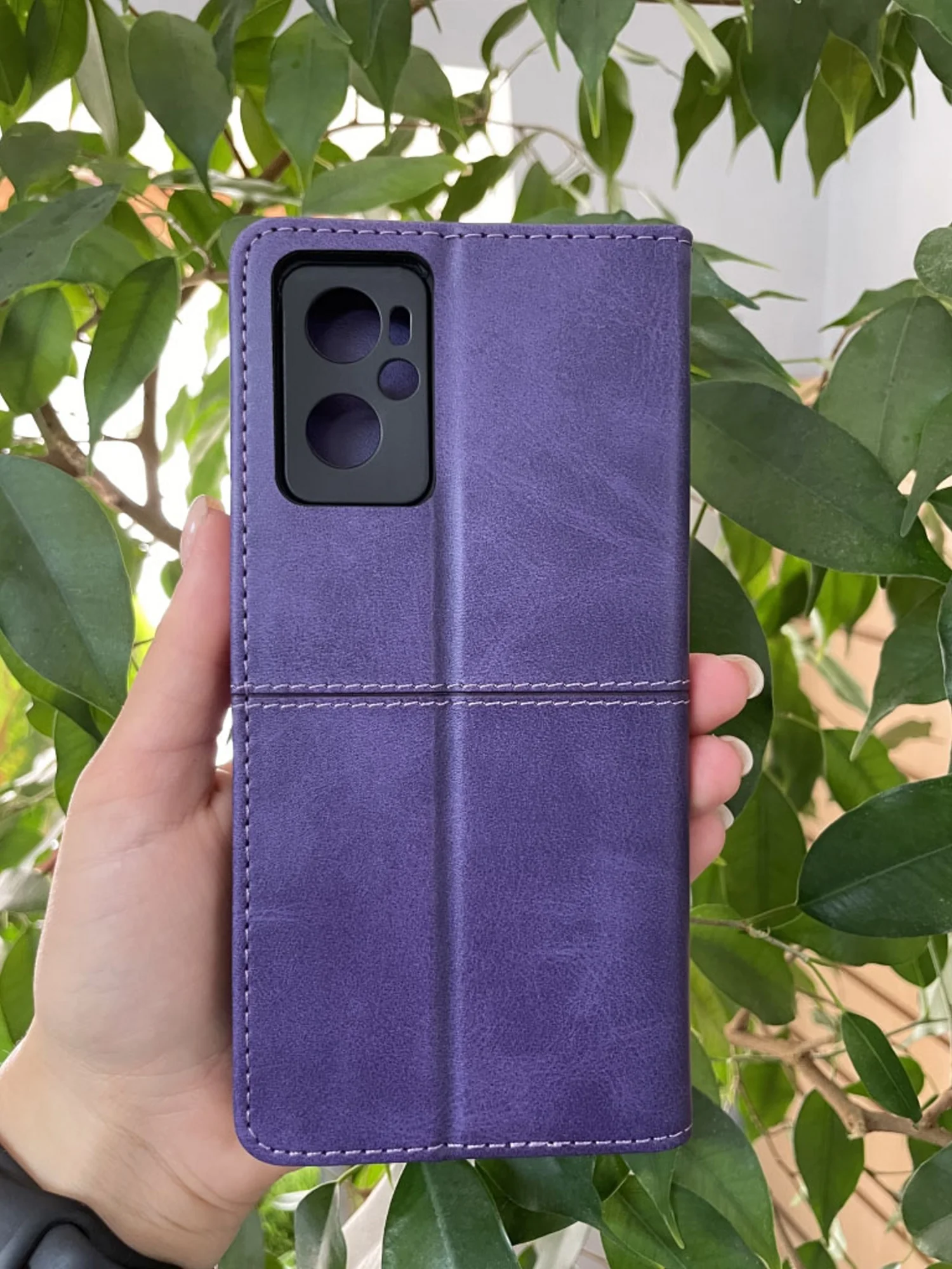 Фиолетовый чехол книжка elitcase для Realme 9i 4G / Реалми 9i 4G
