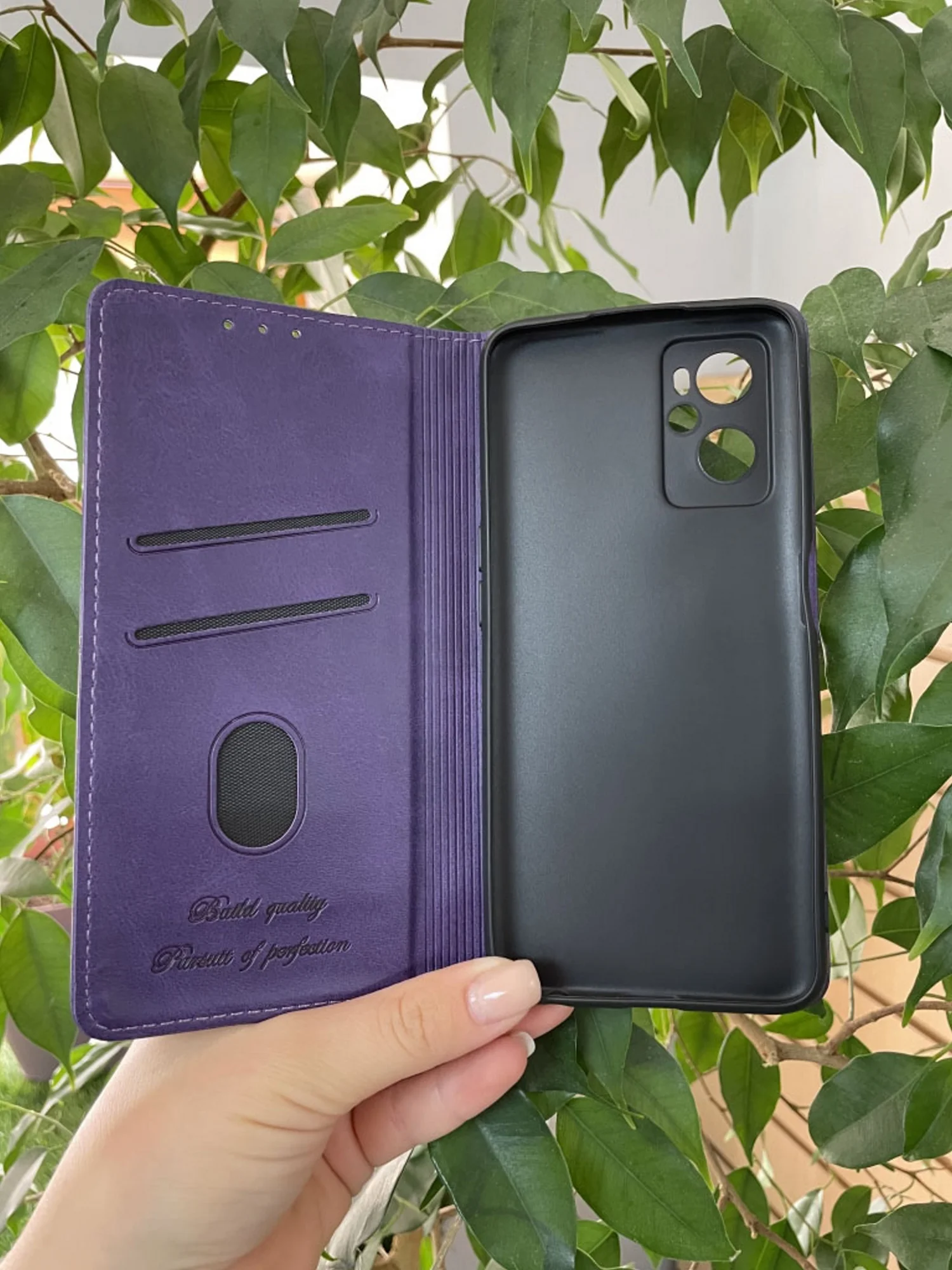 Фиолетовый чехол книжка elitcase для Realme 9i 4G / Реалми 9i 4G